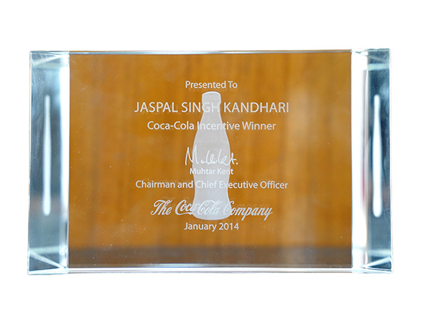 Kandhari Award CoCa Cola Incentove Winner - 2014